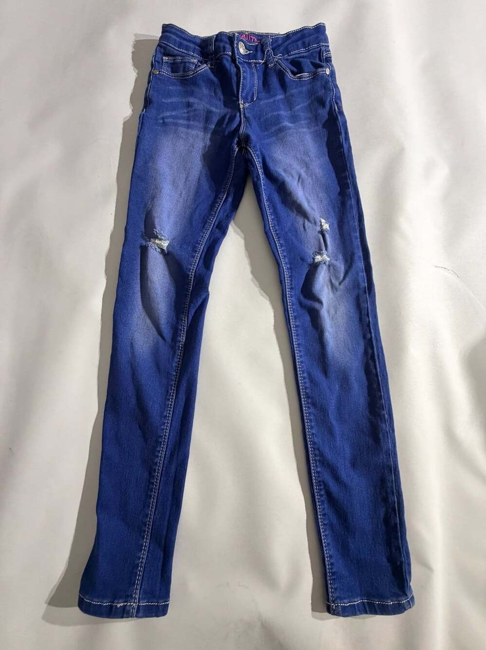 BEAUTIES Distressed Blue Denim Skinny Jeans Girls Size 12